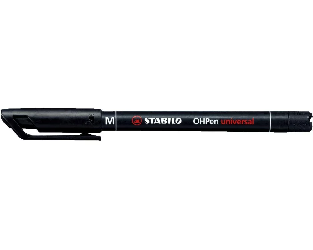 STABILO Folienstift OHPen universal M Permanent, Schwarz