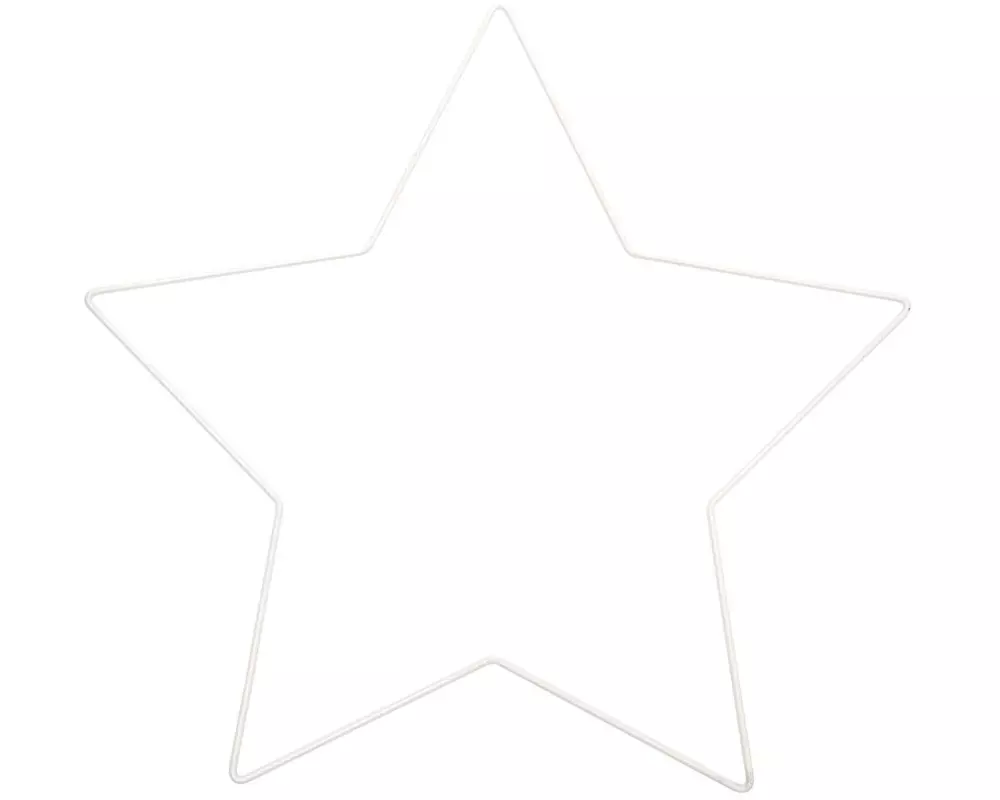 Rico Design Metallstern 30 x 28.5 cm Weiss 1 Stück