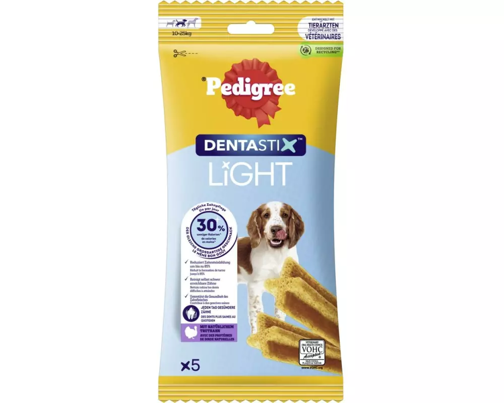 Pedigree DentaStix Light Singles 5-Pack Medium 72 g