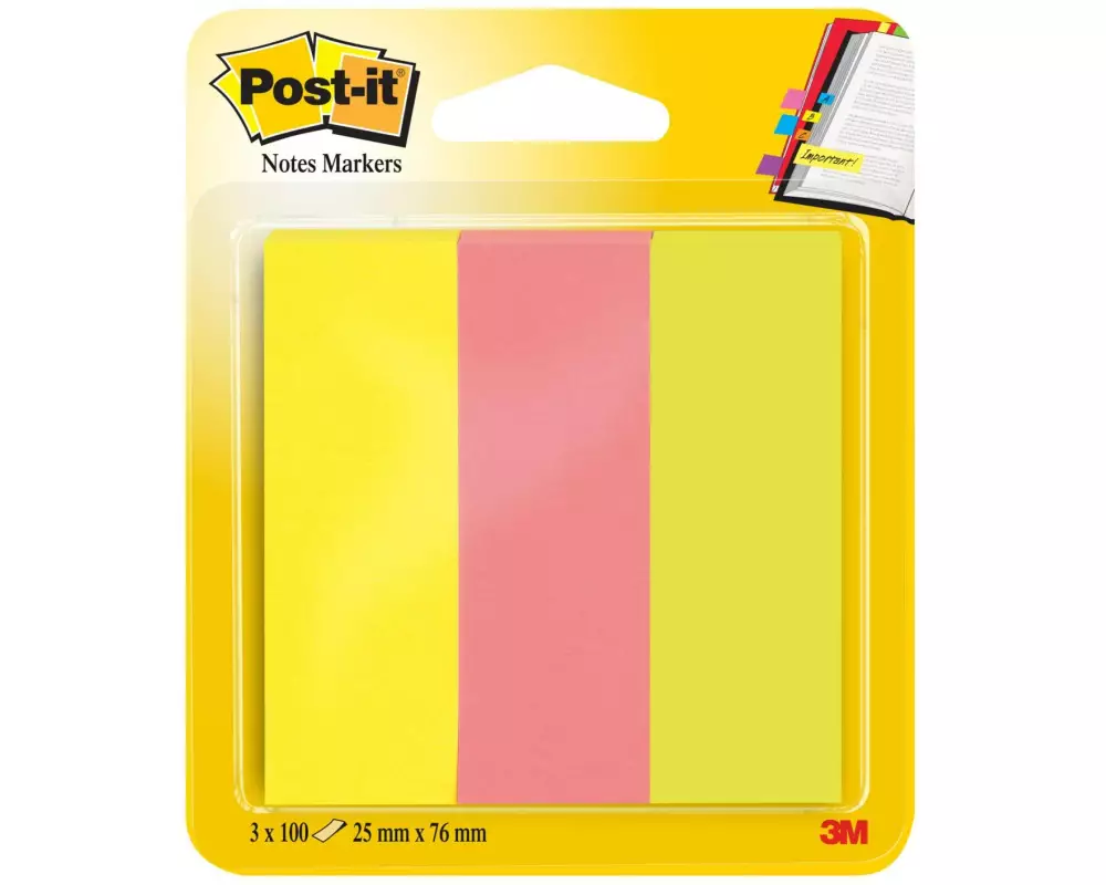 Post-it Page Marker Post-it Index aus Papier 3 x 100 Stück