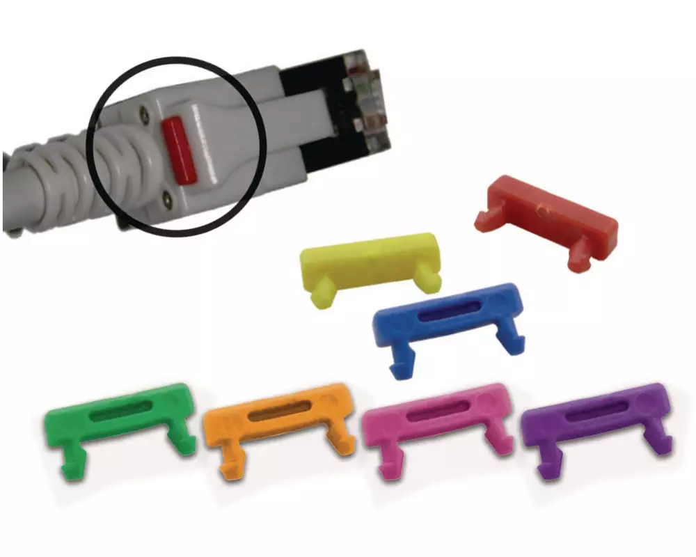 Wirewin Clip LED-Patchkabel 100 Stück Magenta