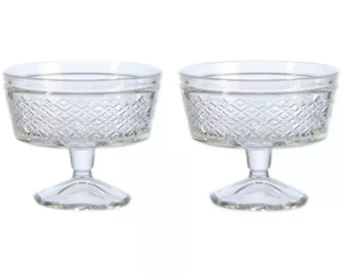 Royal Leerdam Dessert-Schale Sweet Temptations mit Relief 2 Stück, 25 cl