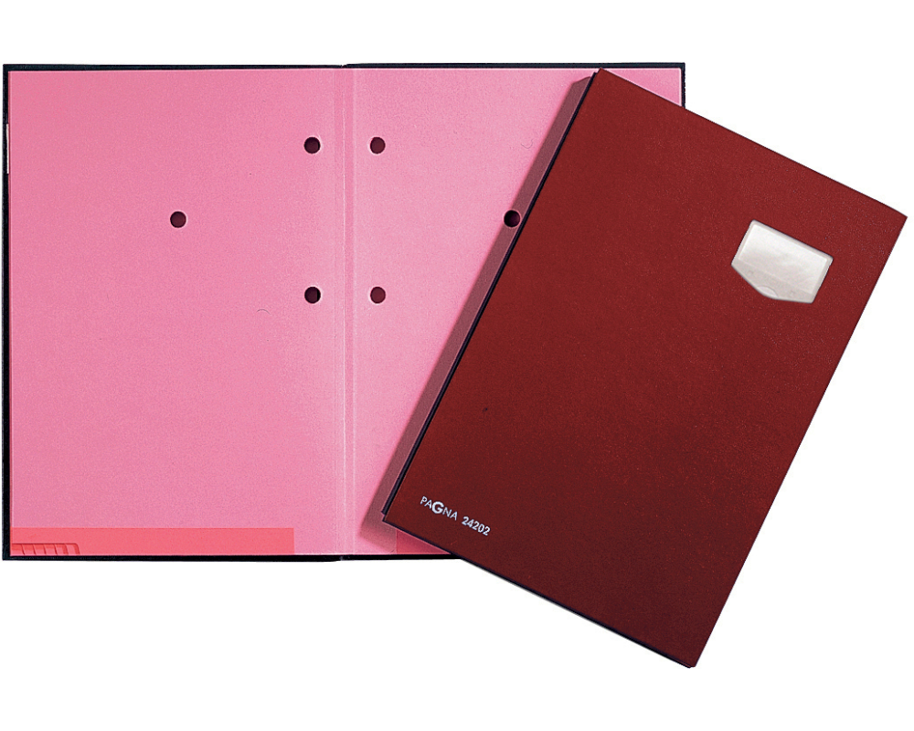 PAGNA Unterschriftenmappe De Luxe A4 24102-01 rot 10-teilig