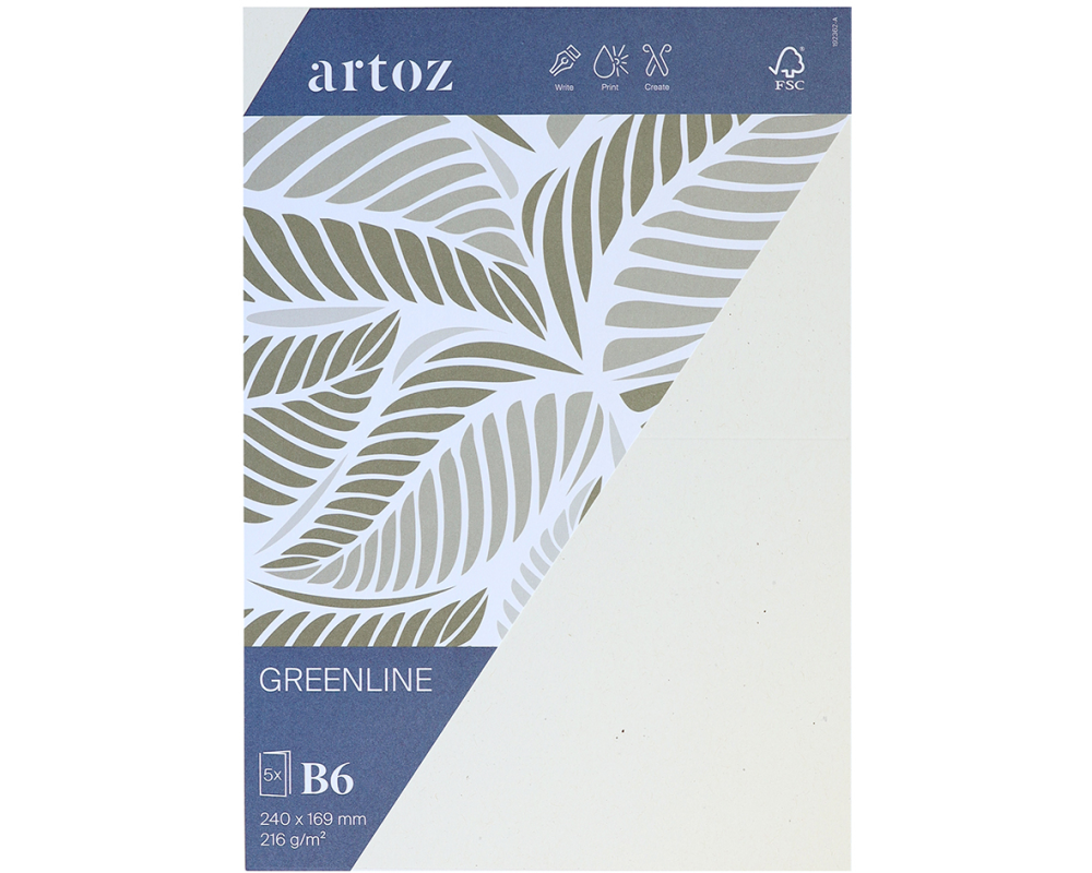 ARTOZ Karten 1001 B6 19236226-242 216g, tortilla 5 Blatt