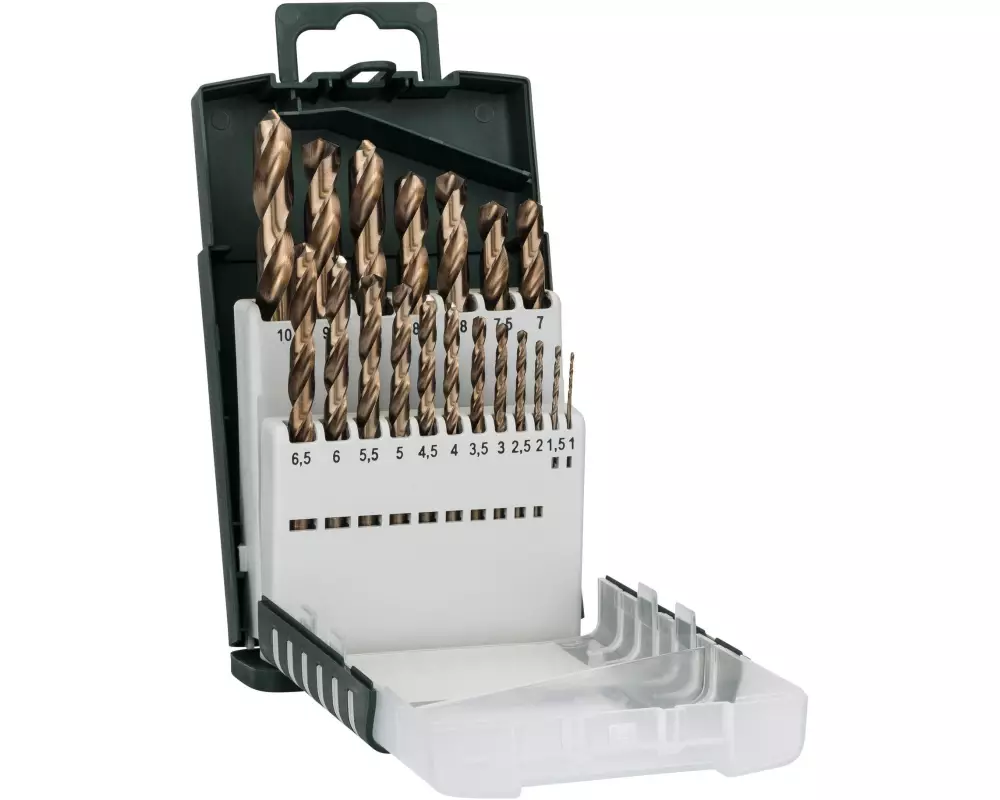 Bosch Metallbohrer-Set HSS-Co, DIN 338, 19-teilig