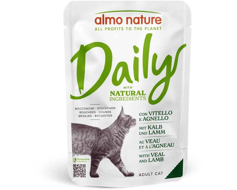 Almo Nature Nassfutter Daily mit Kalb und Lamm 70g