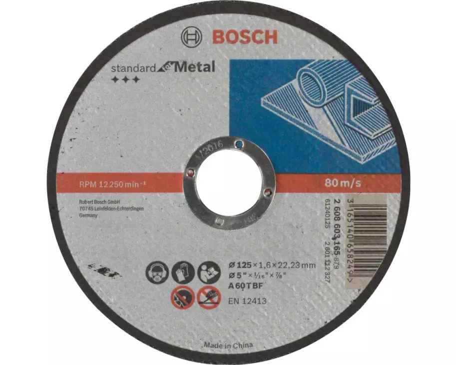 Bosch Professional Trennscheibe gerade Standard for Metal, 125 x 1.6 mm