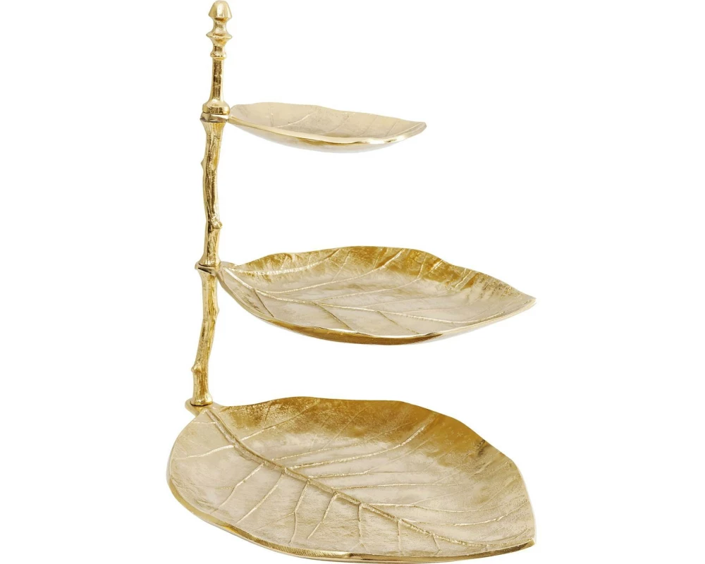 Kare Etagere Leaf Gold