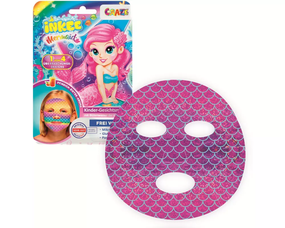 Craze CRAZE Inkee Gesichtsmaske Rainbow Mermaid Gesichtsmaske