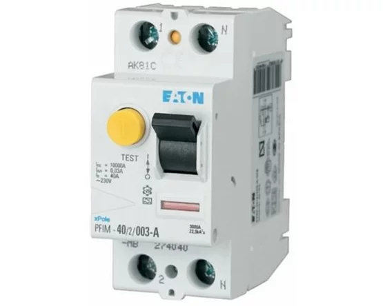 EATON PFIM Type AC A U R RCCB Residual current circuit breaker RCCB 25A 2p 30mA type A MW