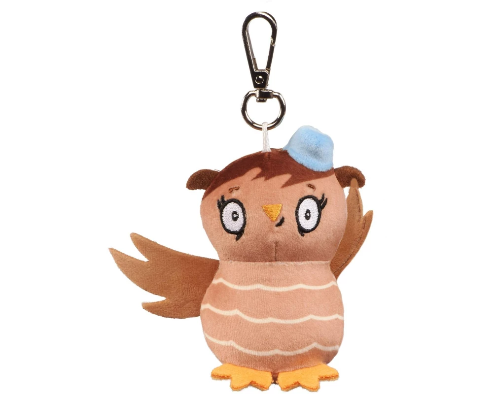 Bauer Schlüsselanhänger Eule mit der Beule hellbraun, 10 cm