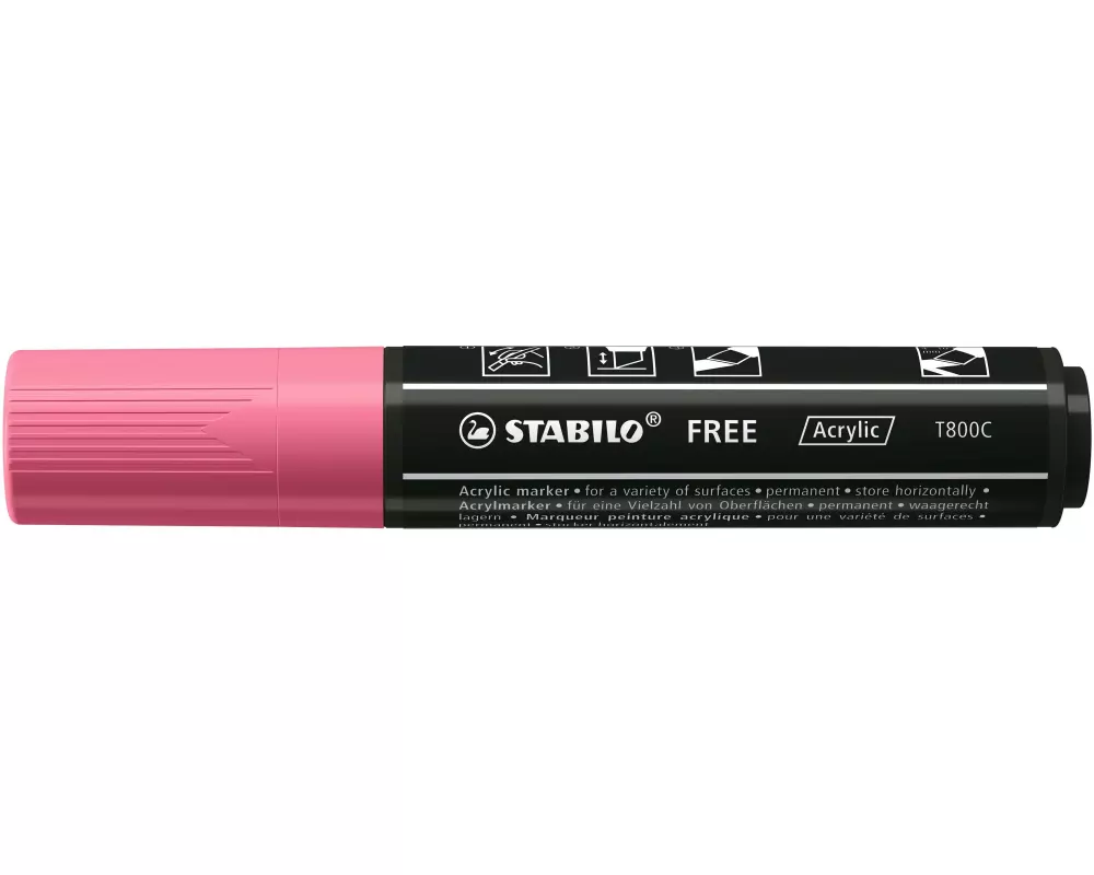 STABILO Acrylmarker Free Acrylic T800C Pink