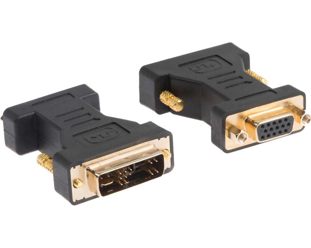 LINK2GO Adapter DVI-A - VGA AD2111BB male-female