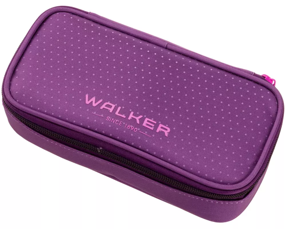 Walker Etui Pencil Box 21 x 10 x 6 cm, Uni Plum