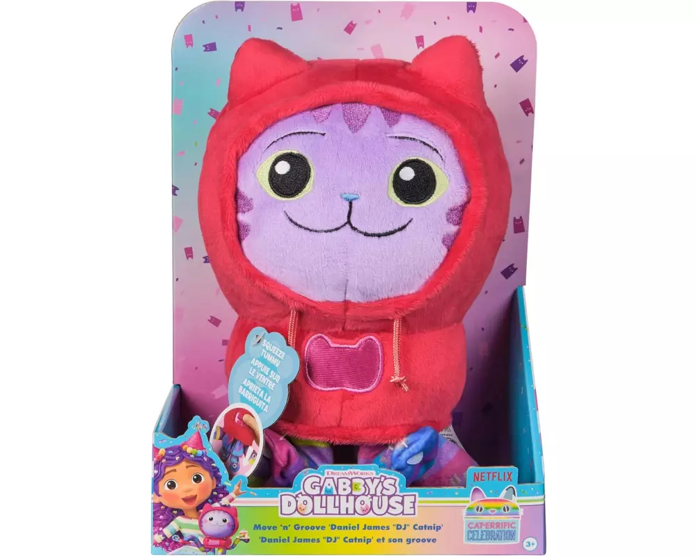 Spinmaster Funktionsplüsch Gabby‘s Dollhouse – DJ Catnip 25 cm