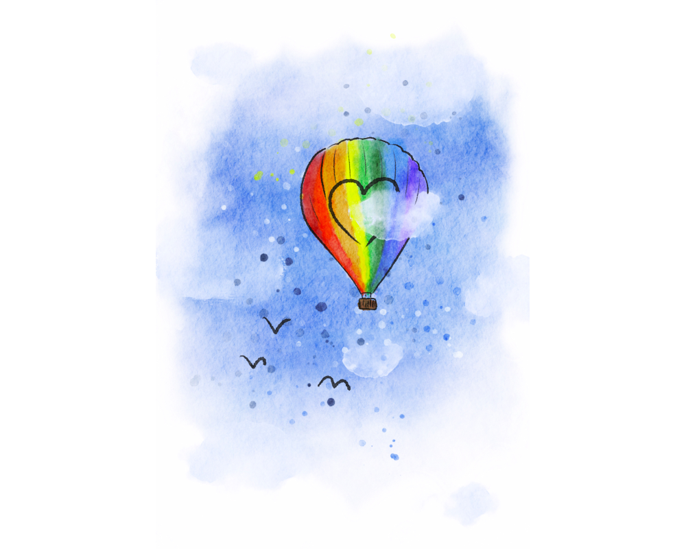 ABC Abschiedskarte Heissluftballon 1120000400 B6