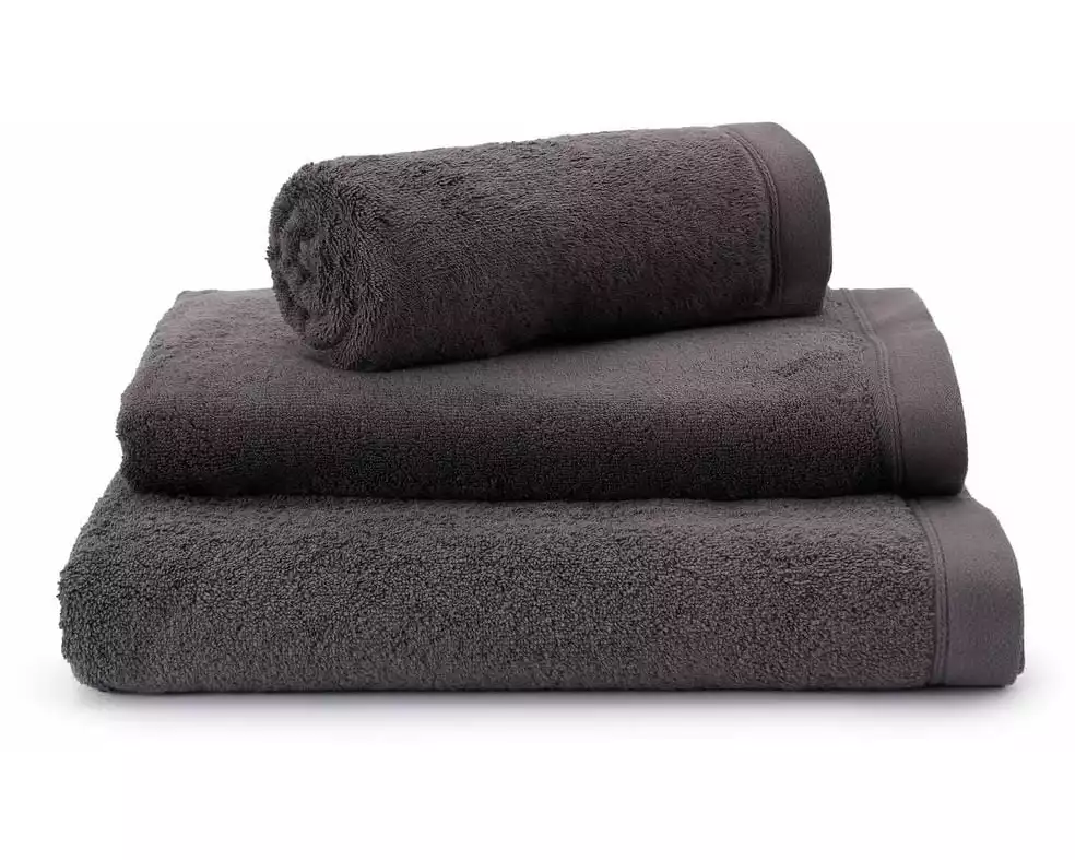 Urbanara Frottierwäscheset Faia 4-teilig, Anthrazit