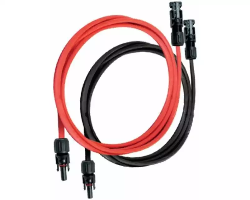 UNITECK Anschlusskabel Set 2 x 10m 4 mm^2 - Rot / Schwarz