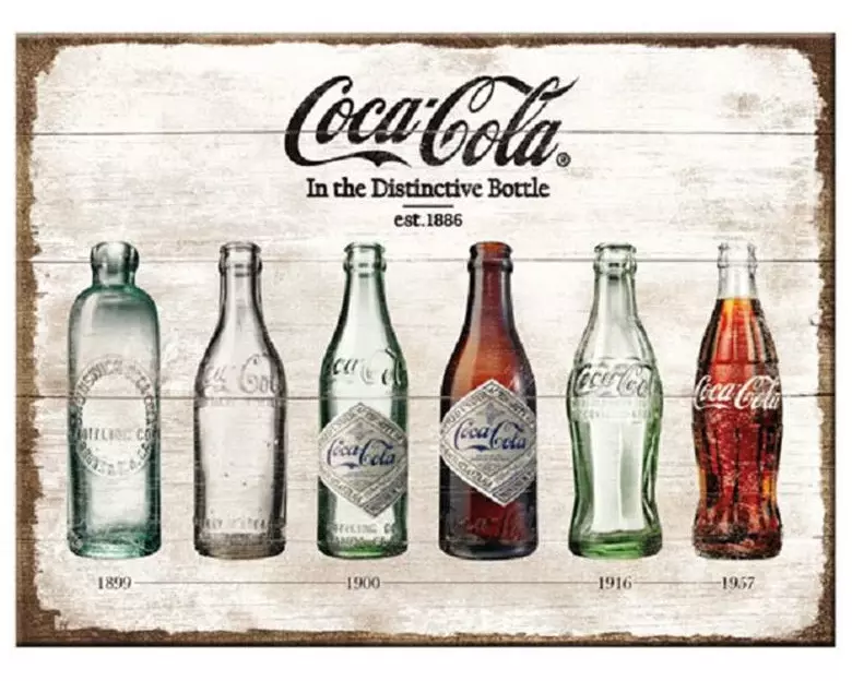 Nostalgic Art Haftmagnet Coca-Cola Bottle Time 1 Stück, Mehrfarbig