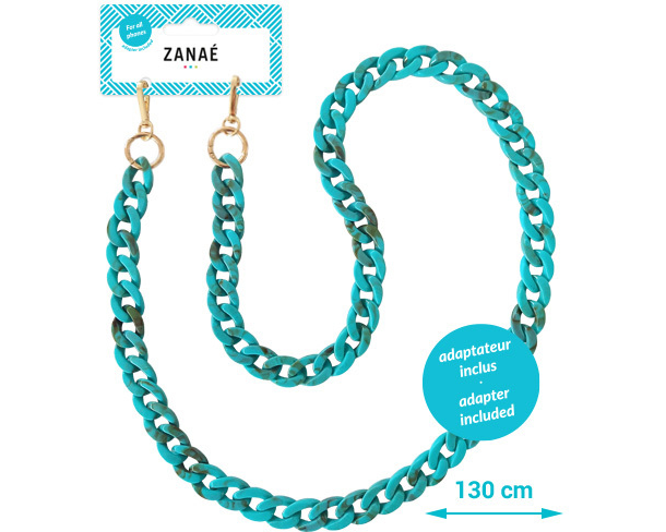 ZANAÉ Phone Necklace Emerald Coast 17374 Mineral Winter turquoise