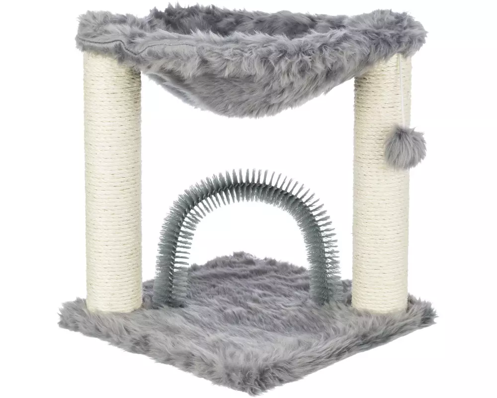 Trixie Kratzbaum Baza mit Bürste, 50 cm, Grau