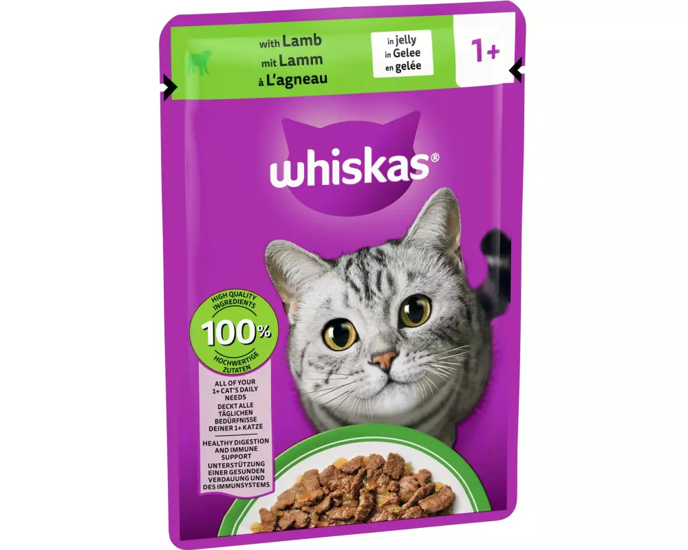 Whiskas 1+ Lamm in Gelee, 28 x 85g