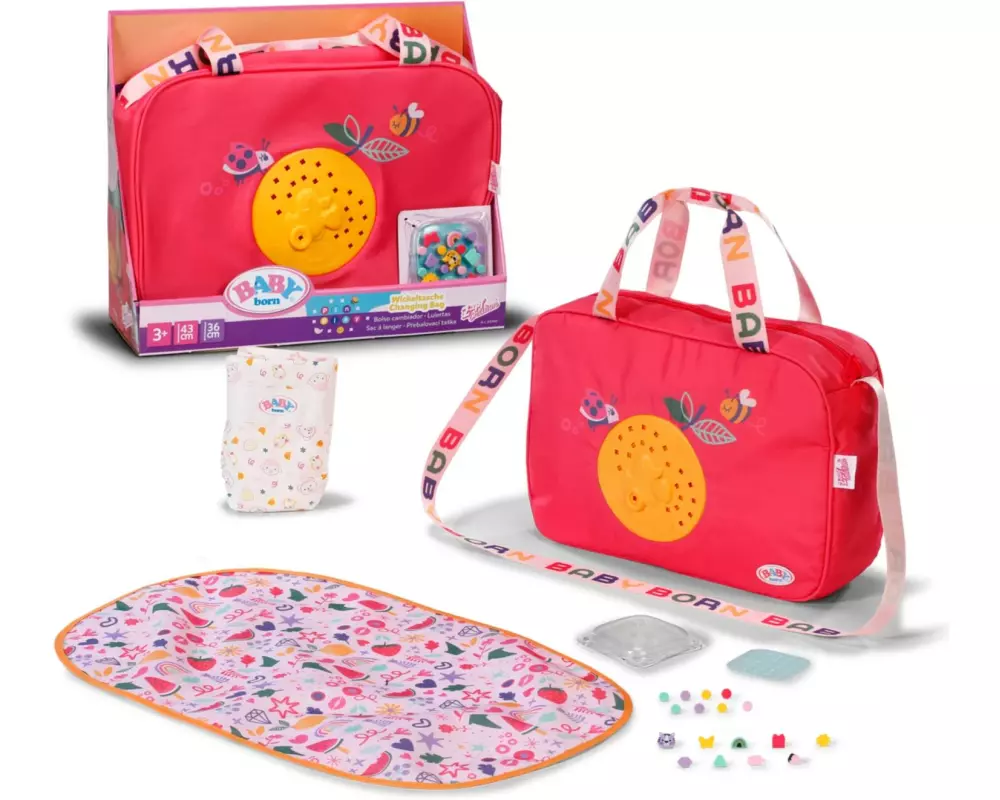 Baby Born Puppenzubehör Pinplay Wickeltasche