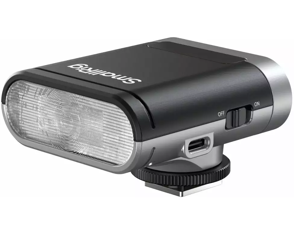 Smallrig Blitzgerät RS20 Mini Speedlite Silber