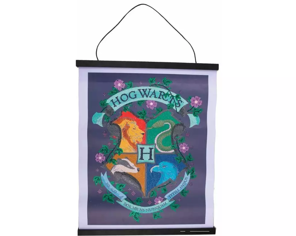 CRAFT Buddy Bastelset Crystal Art Scroll Hogwarts Wappen