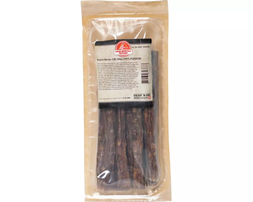 Swiss Mountain Petfood Poulet Sticks CH 100 g