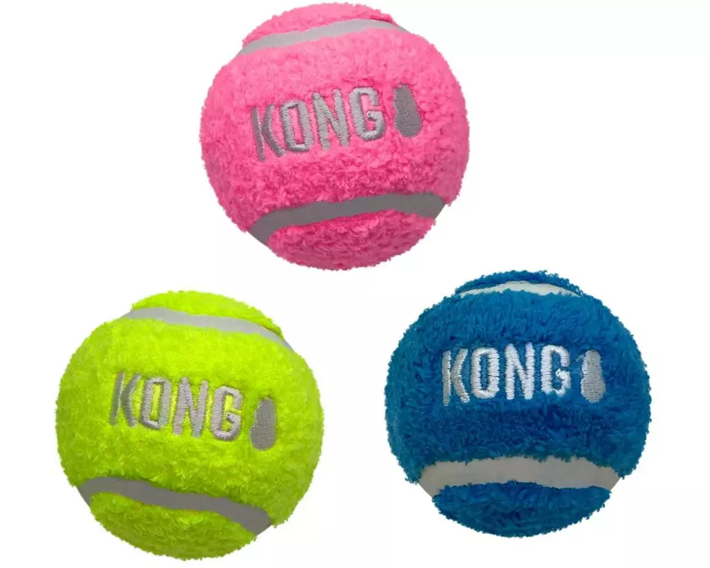 Kong Sport Softies Ball 3-er Pack, assortiert, S