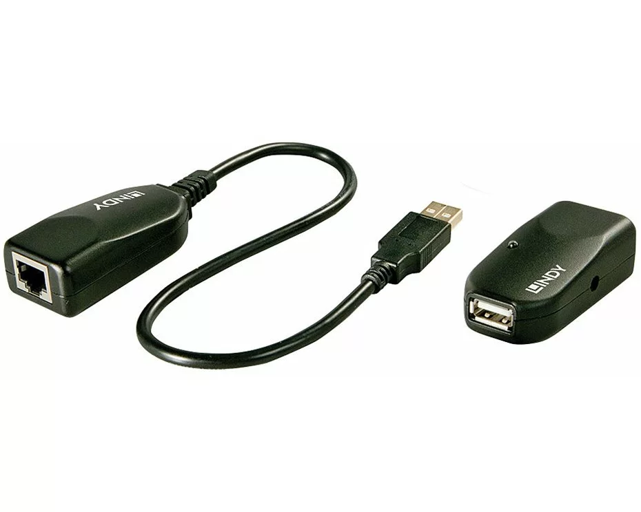 LINDY Cat.5 USB 2.0 Extender 50m, 1 Port