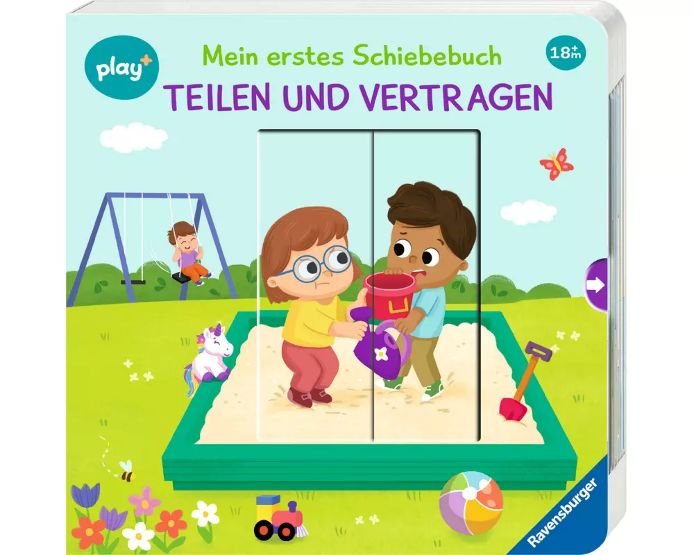 play+ Mein erstes Schiebebuch: Teilen und vertragen