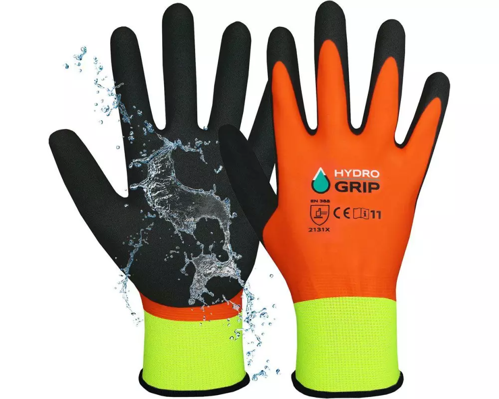 ACE Arbeitshandschuh HydroGrip 2 Paar 09/l Grösse: L, Orange