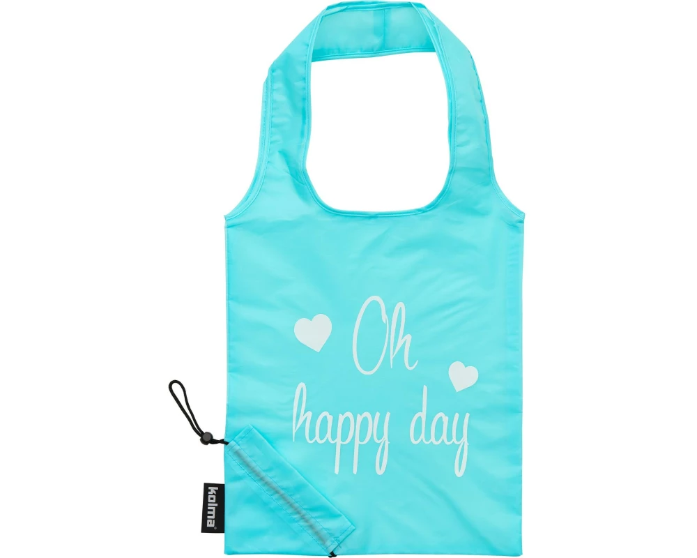 Kolma Einkaufstasche RPET «Oh happy day» Mint