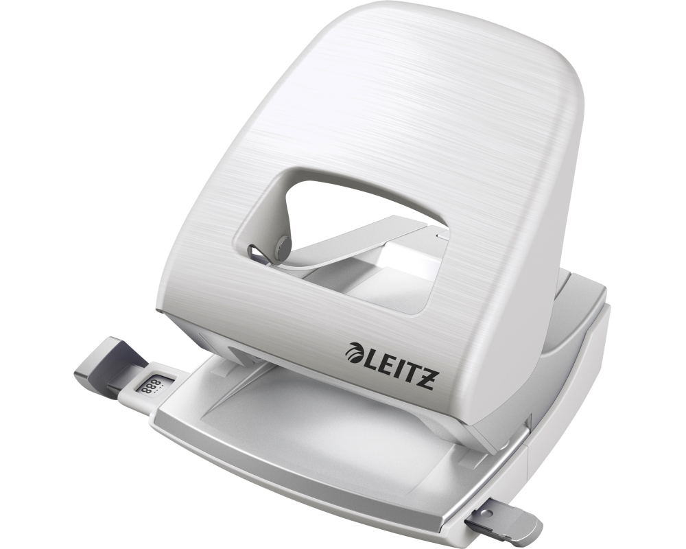 LEITZ Bürolocher NewNeXXt Metall 50060004 arktik weiss 30 Blatt