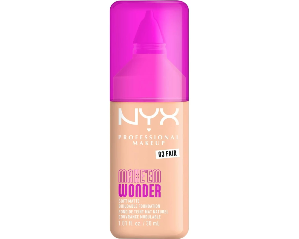 NYX Professional Makeup Foundation Make em Wonder 03 Fair