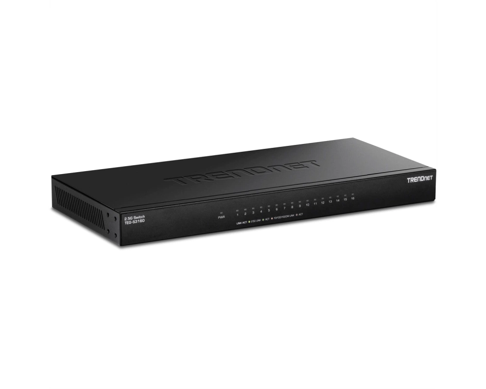 TRENDnet TEG-S3160 16-Port 2.5G Switch Unmanaged Desktop