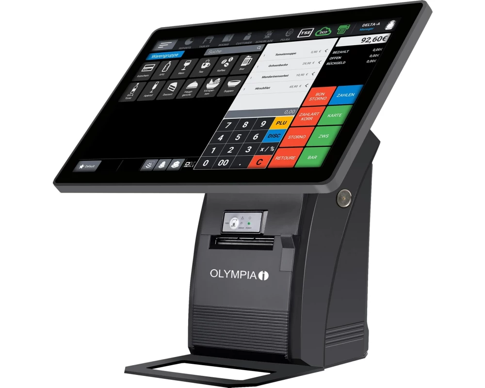 Olympia Registrierkasse T215K Schwarz