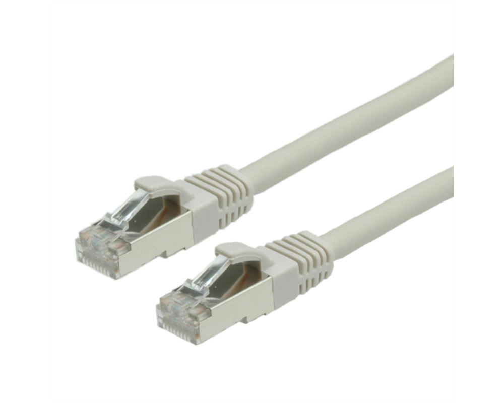 VALUE Patchkabel Cat.6 (Class E) S/FTP (PiMF), LSOH, grau, 10 m