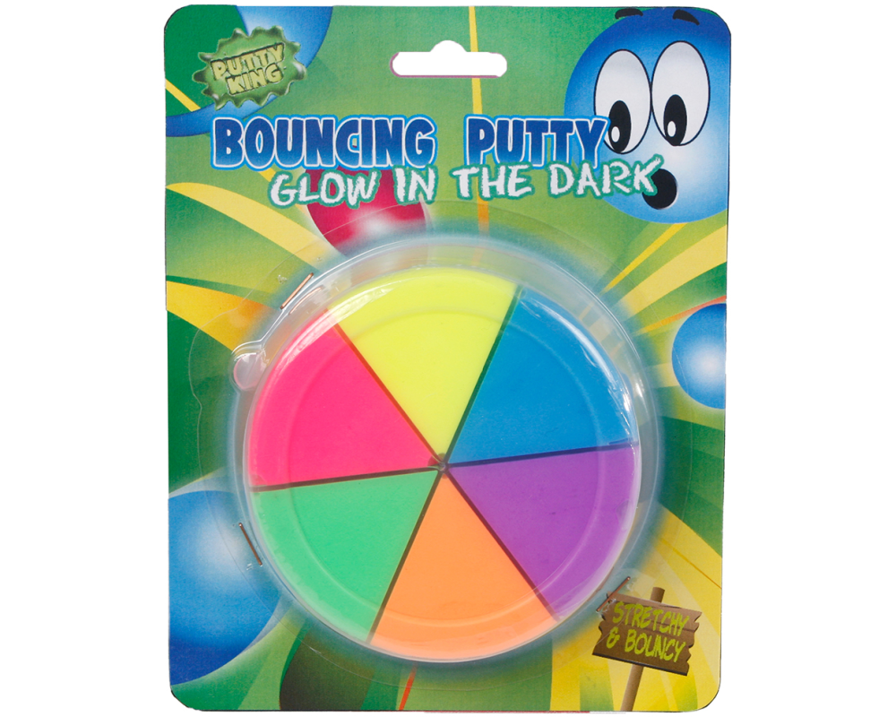 ROOST Springknete 620934 glow in the dark 6 Stück