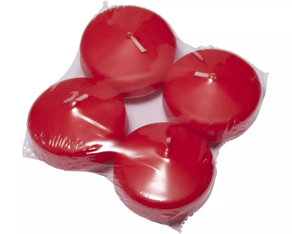 Herzog Kerzen AG Schwimmkerze Linsen Ø 5 cm, Rot