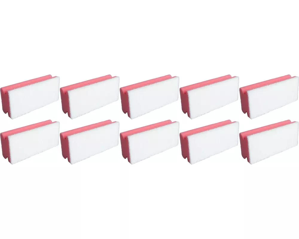 Edi Baur Schwamm Basic 10 Stück, Rot/Weiss