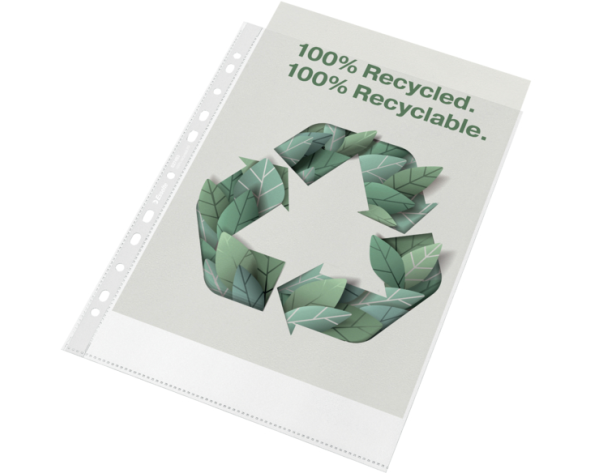 LEITZ Sichtmappen PP Recycle A4 627493 transparent, 70my 100 Stück