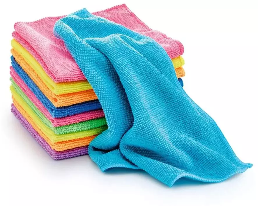 CLEANmaxx Mikrofaser-Reinigungstuch 35 x 35 cm, 10 Stück, Mehrfarbig