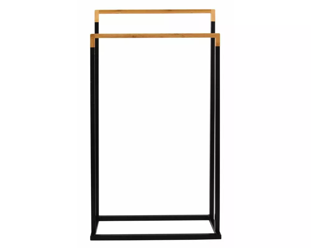 spirella Handtuchhalter Chic Schwarz matt, Natur