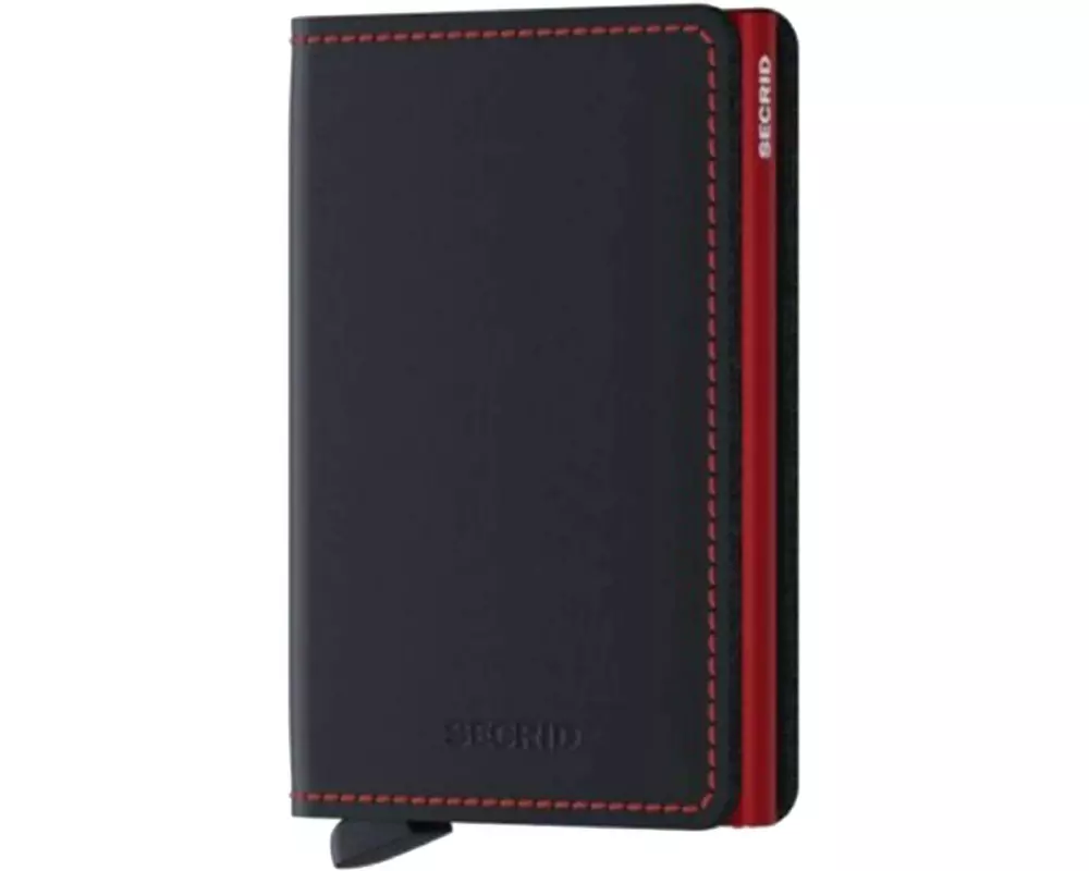 SECRID Portemonnaie Slimwallet Matte Black Red