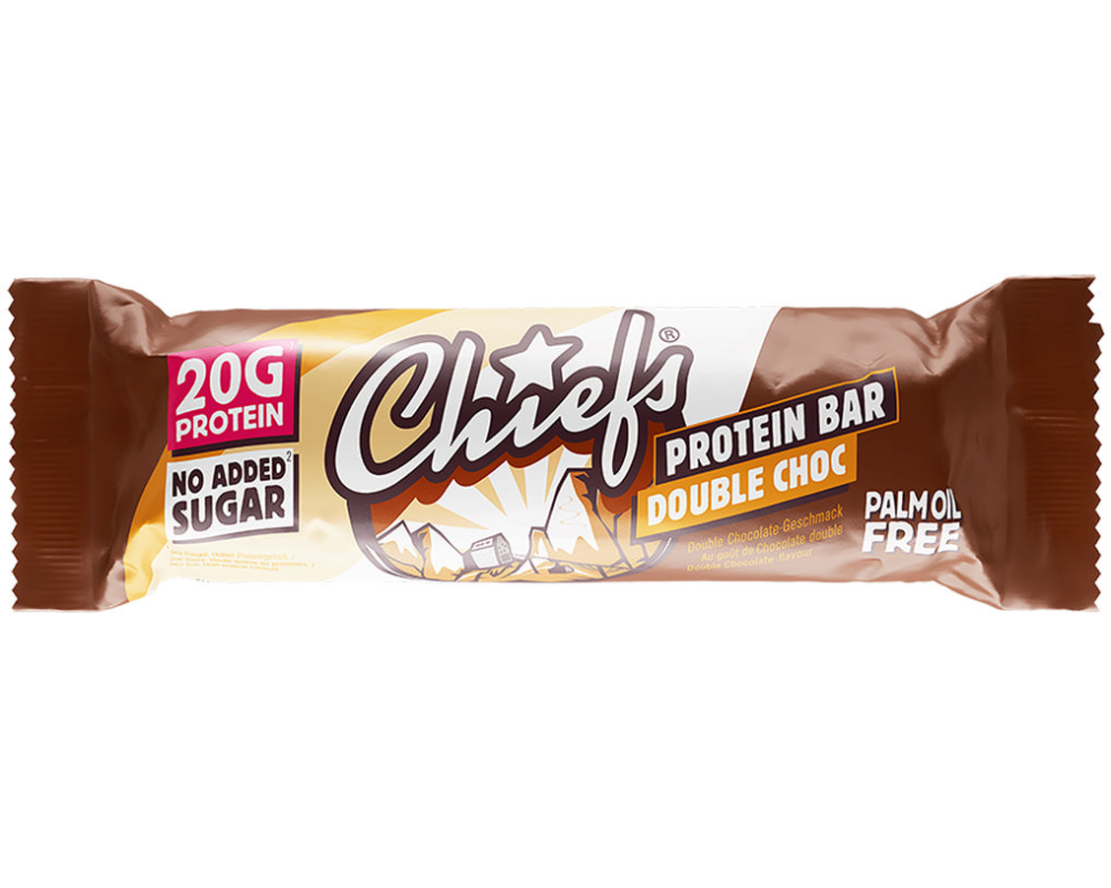 CHIEFS Protein Bar Double Choc 8131 55g, 12 Stk.