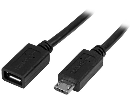 StarTech.com 0.5m 20in Micro-USB Extension Cable