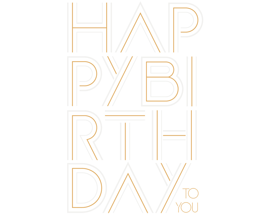 ABC Geburtstagskarte B6 51258 Happy Birthday to you